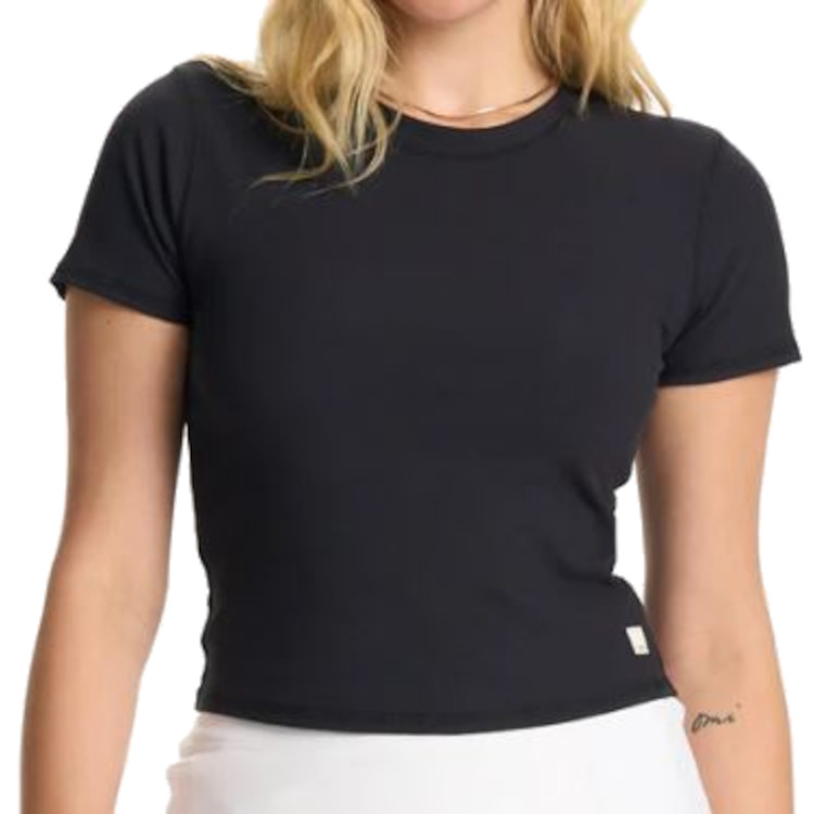 Vuori Pose Fitted Tee - Women's, BLACK, Black, VW169